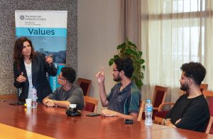 Professor Maha Mourad of AUC with some of the cohort 3 participants of the program. She was both a mentor in this program and delivered a webinar on marketing