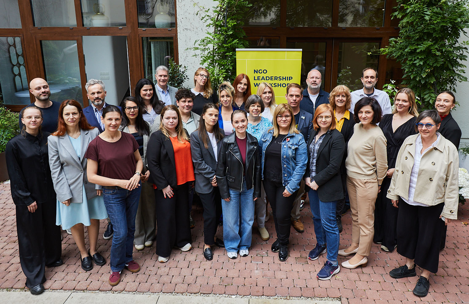 Group photo of participants from the NGO leadership workshop