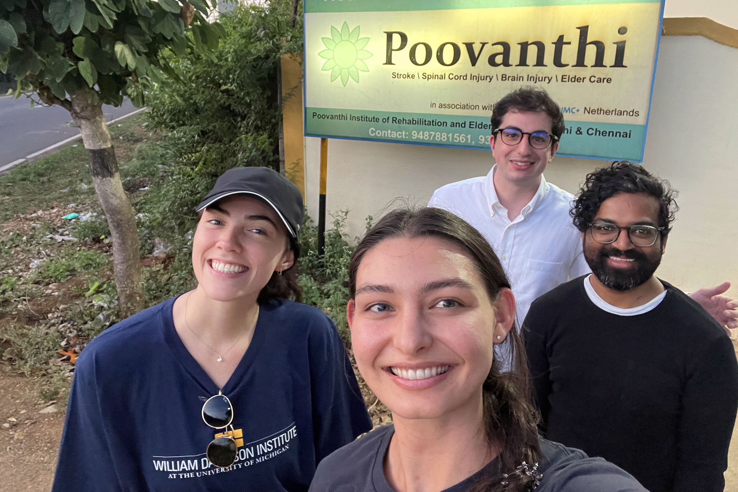 Poovanthi student team on location